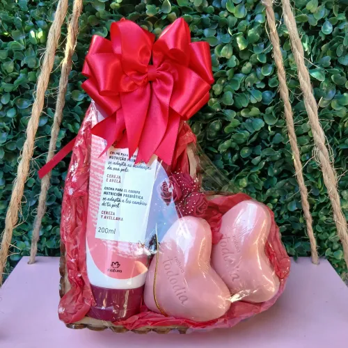 ?Kit Natura Presente Completo - Na Caixa de MDF - Pronta Entrega.