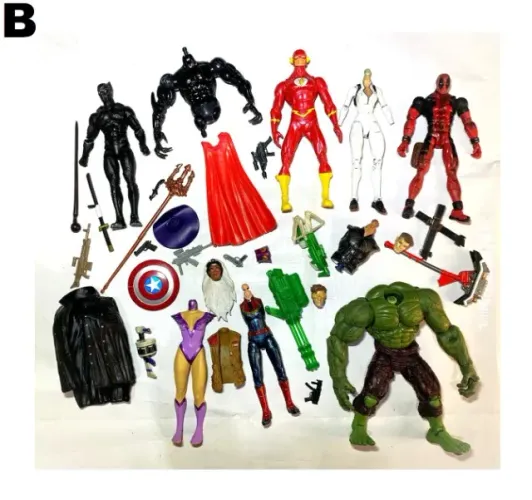 Lote B Custom 1:12 Marvel Legends Hulk Deadpool The Flash Dc McFarlane Action Figures