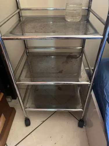 Armário apoio fruteira inox