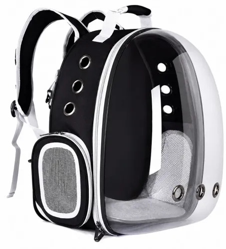 Mochila Transporte para Gatos e Cães Pequenos Cápsula Espacial Transparente