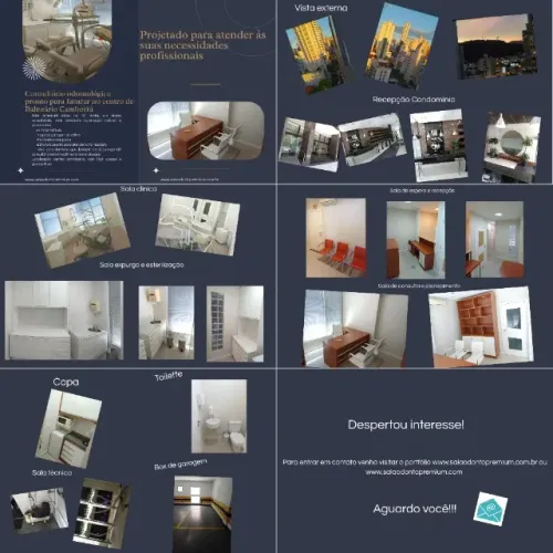 Venda consultório dentário completo e sala comercial/ box no centro de Bal. Camboriú