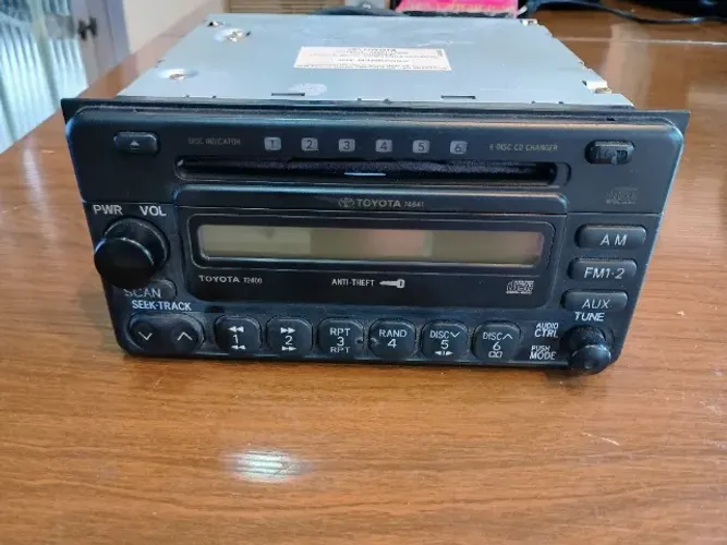  Rádio e CD player original Toyota 72400 versões topo de linha do Toyota Corolla e Corolla