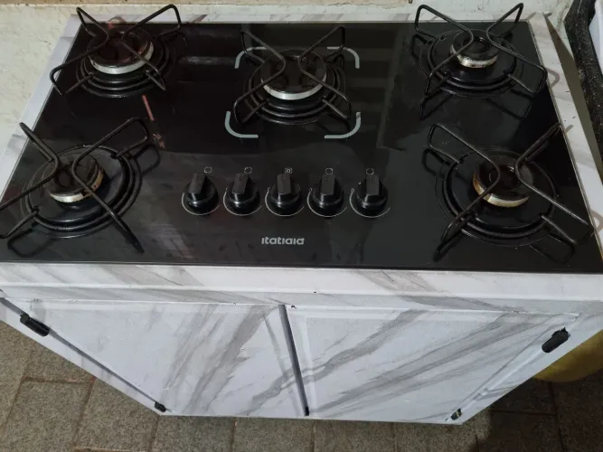 COOKTOP 5 BOCAS+ BALCÃO DE FERRO?