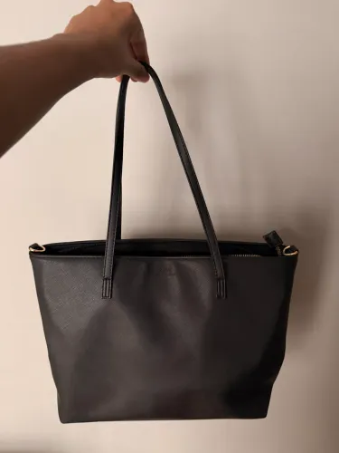 Bolsa preta satinato