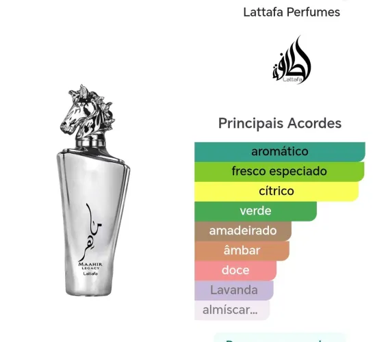 Perfume mahir legacy da Lattafa original decante 5ml