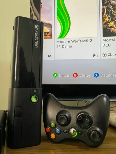 Xbox 360 desbloqueado + 13 jogos + 1 controle original