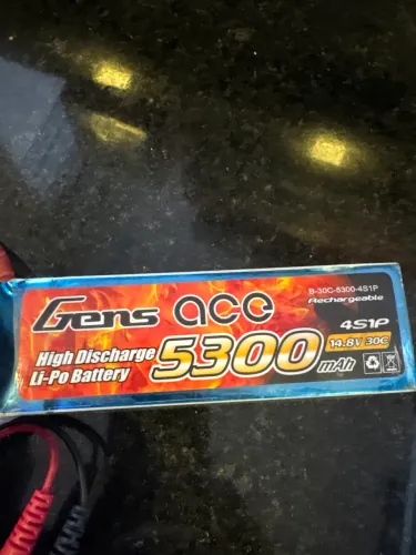 Bateria Lipo Gens Ace 5300mah 4s 14.8v 30c Automodelo