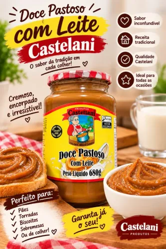 Doce pastoso com leite Castelani 680g
