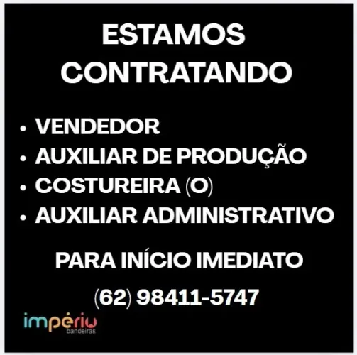 EMPRESA TÊXTIL CONTRATA COM URGÊNCIA