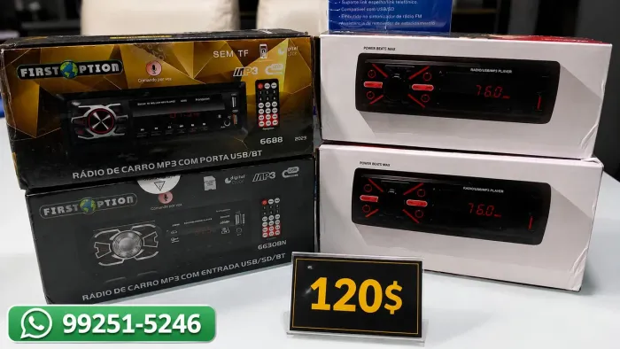 Som automotivo , fazemos entregas
