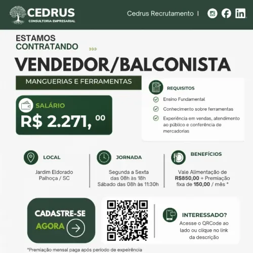 Vendedor / Balconista