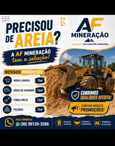 Areia para construção