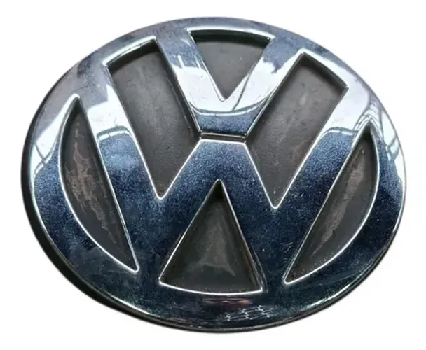 Emblema Tampa Traseira Vw Gol 1999 2007 Prata
