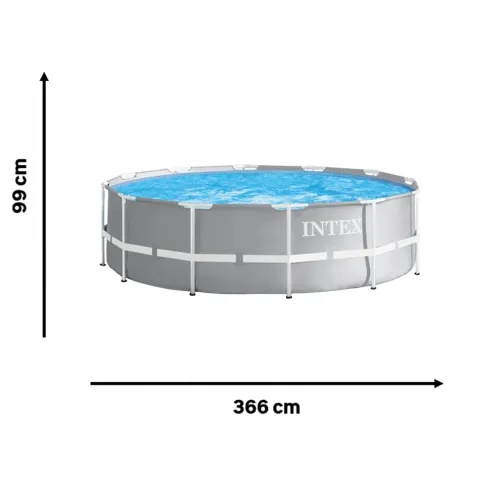 Piscina 8500 litros Intex com filtro 