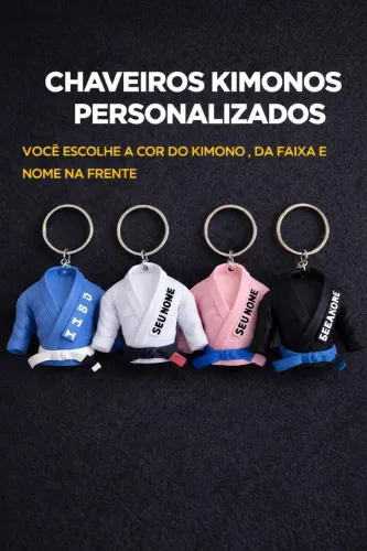 Chaveiro kimono personalizado, jiu-jitsu, karatê , judô