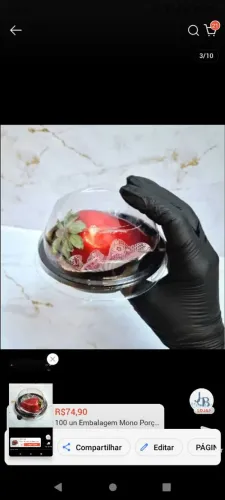 Embalagem MONO para doces e sobremesa