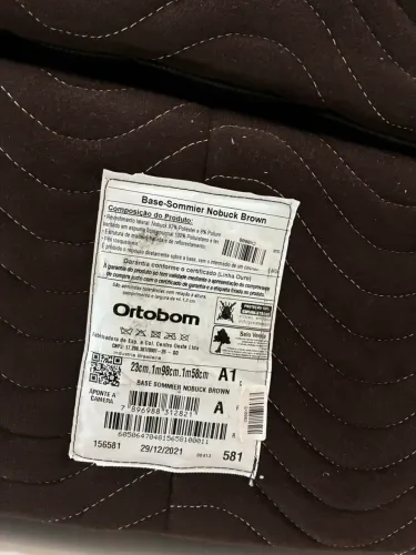 BASE BOX CASAL ORTOBOM 1,38 x 1,88 - BOM ESTADO