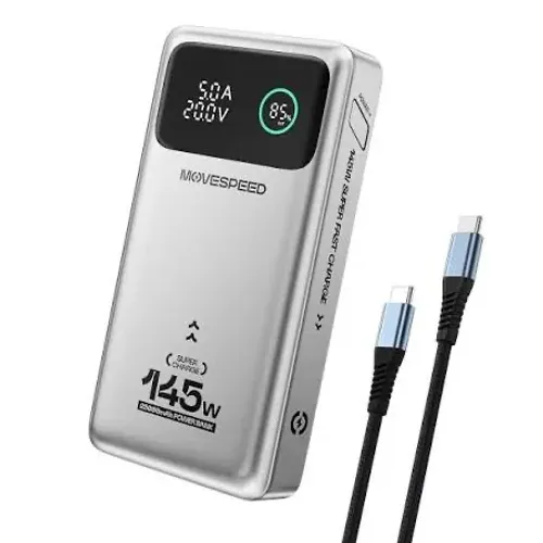 Carregador Portátil Movespeed 25000mah 145w 3 Portas Pd 100w