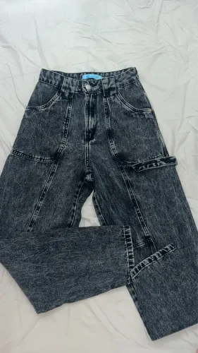 Calça cargo preta 