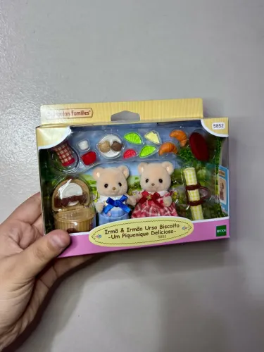 Irmã e Irmão Urso Biscoito - Um Piquenique Delicioso - Sylvanian Families