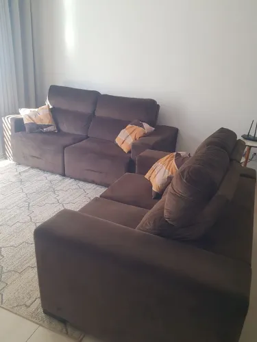 Conjunto de Sofá Retrátil e Reclinável