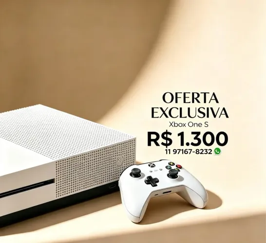 Xbox one s um controle mais um jogo físico gta5