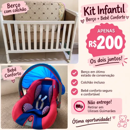Vendo Berço e Bebê Conforto