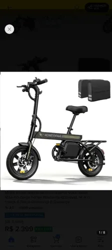 Bicicleta elétrica 32 km