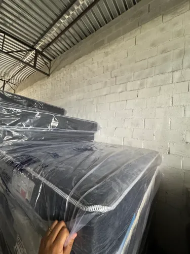 Conjunto de cama completo molas colchão e base