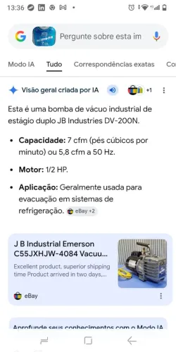 Bomba de vácuo JB