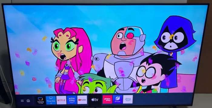 telão smart tv samsung top 50 4k impecável 1450 avista