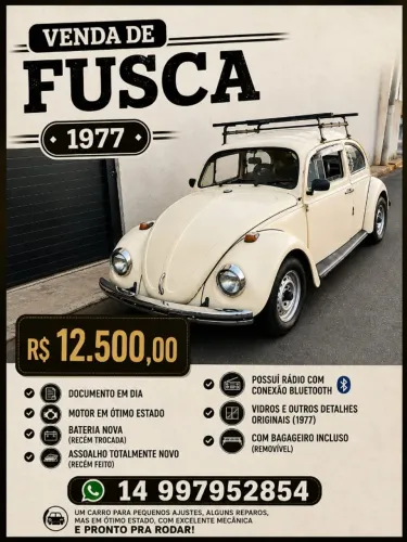 Volkswagen Fusca 1300 1977