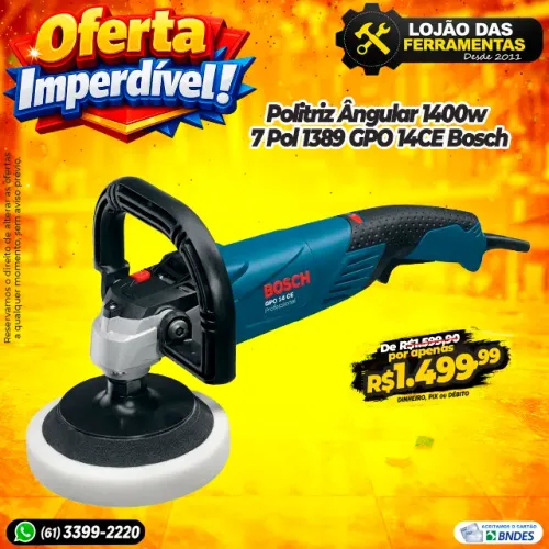 Politriz Angular 1400w 7 Pol 1389 GPO 14CE Bosch