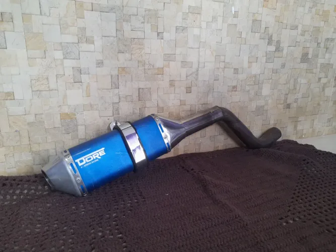 Escape Ponteira Alumínio Modelo Dore Xt 600 E [Azul]