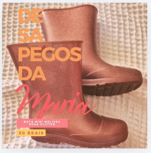 Bota Melissa tamanho 30