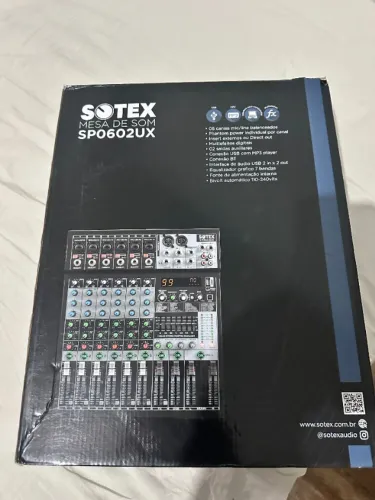 Mesa de Som profissional Sotex SP0602UX