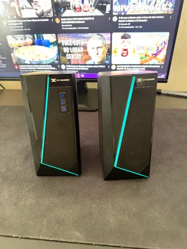 CAIXA DE SOM GAMER 2.0 BLAST RGB LED 10W COM FUNÇÃO BLUETOOTH - CXBLRGB10W - VINIK