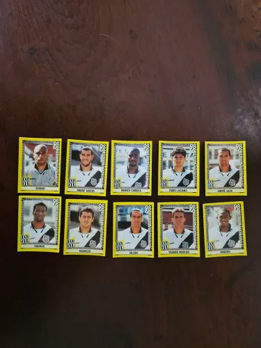 10 figurinhas jogadores Ponte Preta CB 1998 nunca coladas