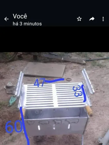 Vende se churrasqueira de alumínio fundido 