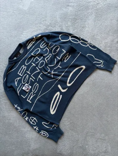 Sweater Elo Em Comum Tricot Azul