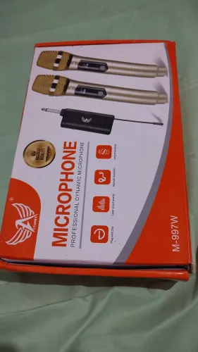 Kit microfone recarregável