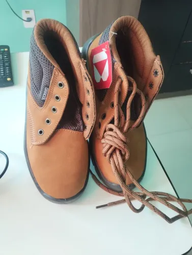 Vendo Bota Segurança Bracol Sapato Coturno Nobuck com Ca, Cor:Castor, Número 38 "NOVO".