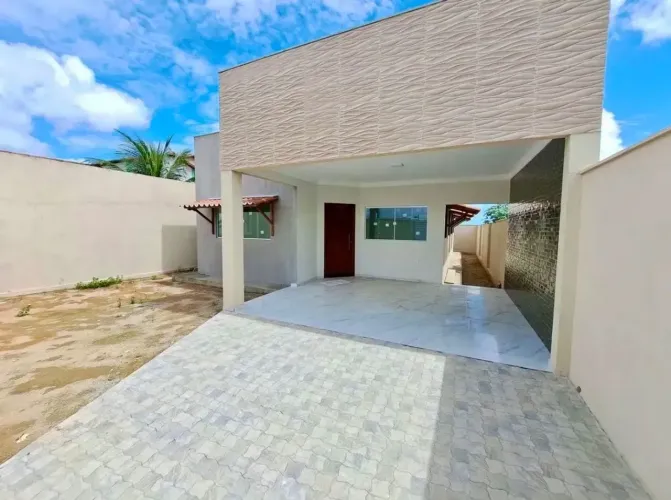 Casa recém construída de 3 quartos com 110 m2 no Caminho Do Sol - R$ 350.000,00 84 9.9145.
