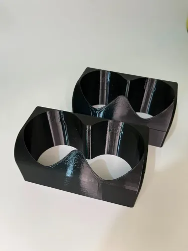 Kit 2 Porta Copos VW Golf MK3 | Console Central | PETG Preto | Com Defeito | Envio 1 dia