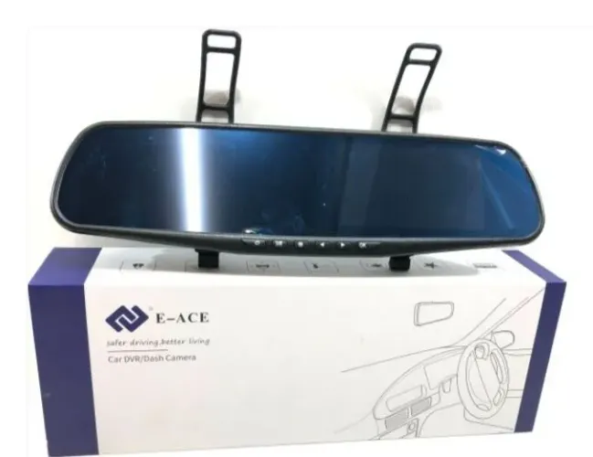 Gravador de vídeo HD 1080P com câmera de ré E-ACE