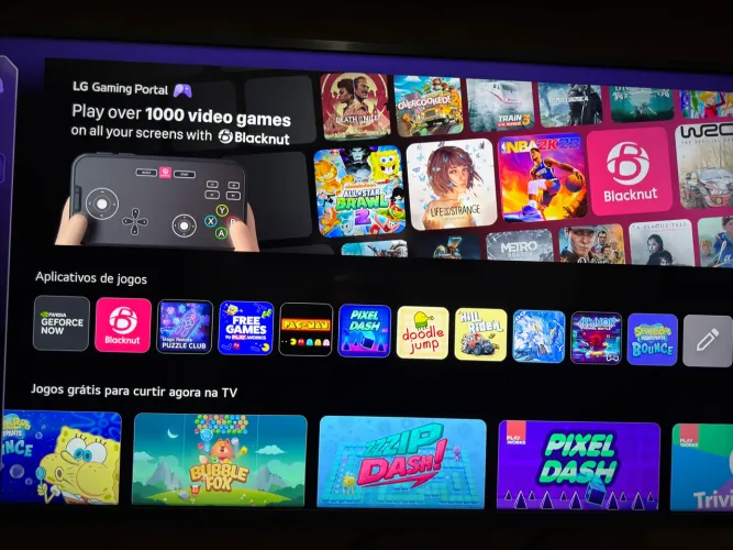 Tv smart 55 LG modelo com vídeo game integrado