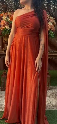 Vestido terra cota 