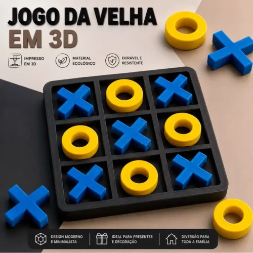 Jogo da Velha em 3D - Diversão para Toda a Família!