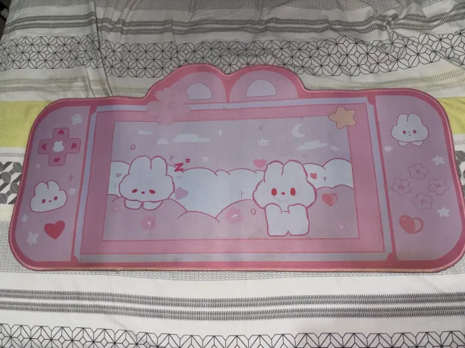 Mousepad Coelho Rosa
