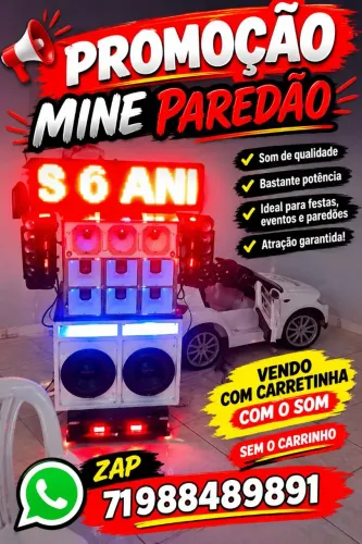 Mine paredão com carretinha ZAP *92